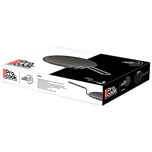 Milton ProCook Tawa - Pro Cook, Hard Anodized Tawa, 26 cm, Dark Grey, 1 pc  