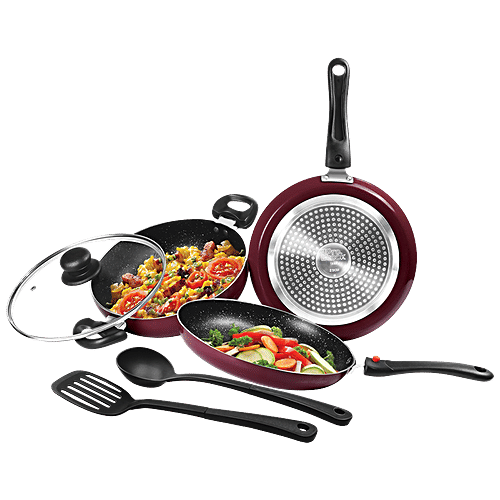 Buy Milton ProCook Cookware Set Pro Cook, Kitchen Jewel, Maroon