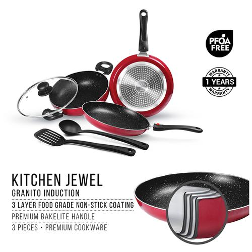 Milton ProCook Cookware Set - Pro Cook, Kitchen Jewel, Peach, 5 pcs  