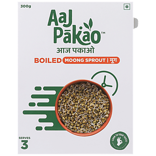 Aaj Pakao Boiled Moong Sprouts, 300 g  Ready to Cook