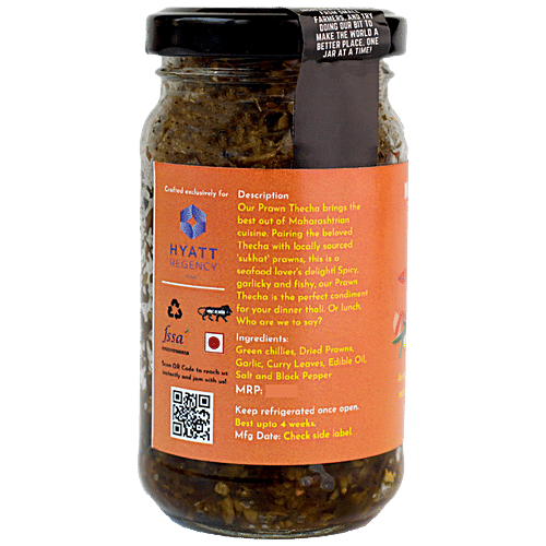 Nomad Food Project Prawn Thecha - Artisanal, 200 g Bottle Spicy, Flavourful