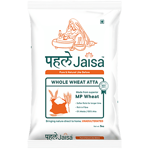 Pehle Jaisa Whole Wheat Atta, 5 kg Pouch 