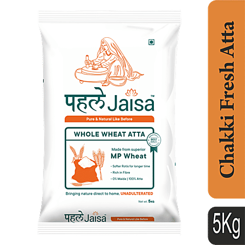 Pehle Jaisa Whole Wheat Atta, 5 kg Pouch 
