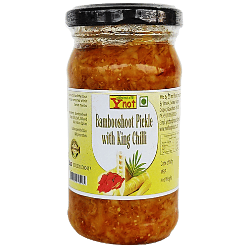 Buy Y not Bambooshoot Pickle With King Chilli Online at Best Price of