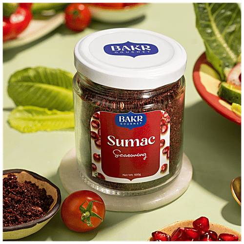 Bakr Gourmet Sumac Seasoning For Salads, Rice, & Marinades, 100 g  Dried Sumac Berry Powder