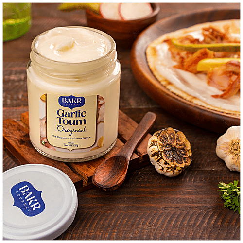 Bakr Gourmet Garlic Toum Original Shawarma Sauce - Vegan, 175 g