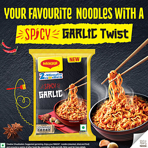Buy MAGGI 2Minute Spicy Garlic Noodles Online at Best Price of Rs 80