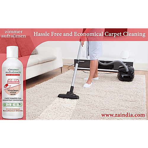 Zimmer Aufraumen Carpet, Sofa Shampoo Cleaner - Disinfectant Concentrate, 500 ml  Bio Degradable, Hassle Free