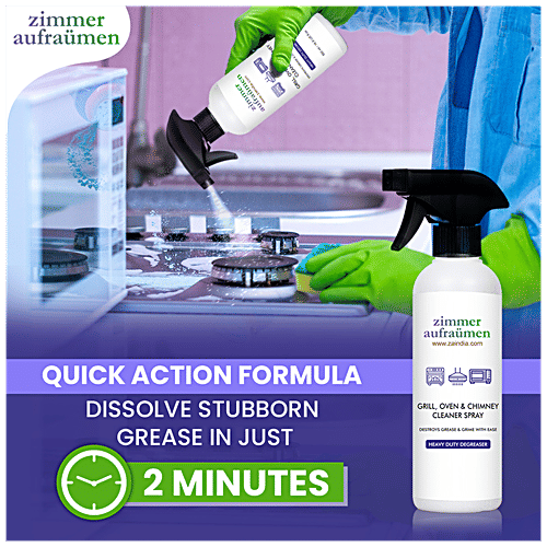 Zimmer Aufraumen Grill, Oven & Chimney Cleaner Spray, 450 ml Destroys Grease Carbon Remover