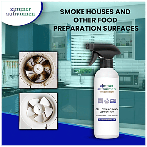 Zimmer Aufraumen Grill, Oven & Chimney Cleaner Spray, 450 ml Destroys Grease Carbon Remover