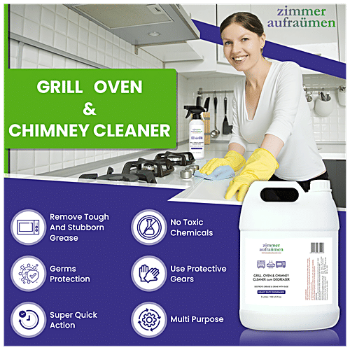 Zimmer Aufraumen Grill, Oven & Chimney Cleaner Spray, 450 ml Destroys Grease Carbon Remover