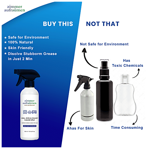 Zimmer Aufraumen Grill, Oven & Chimney Cleaner Spray, 450 ml Destroys Grease Carbon Remover