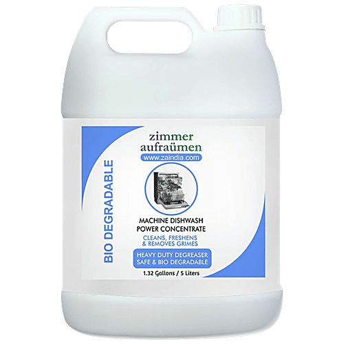 Zimmer Aufraumen Dishwash Liquid - For Dishwasher Machine, 5 L Cleanses & Freshens