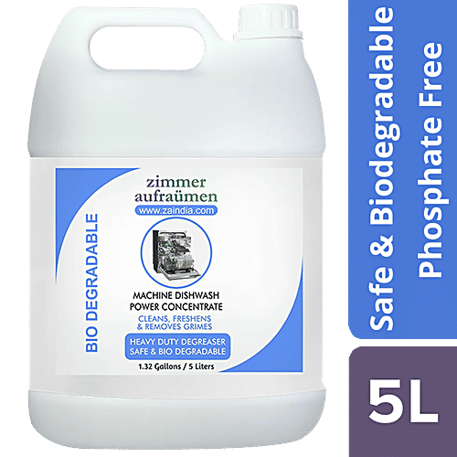 Zimmer Aufraumen Dishwash Liquid - For Dishwasher Machine, 5 L Cleanses & Freshens