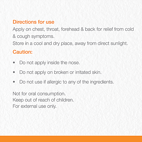 Curkey Cold Rub For Cough, Headache, Chest & Nasal Congestion, 40 g  