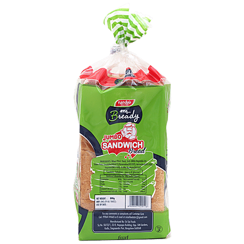 Buy NANDA'S Mr. Bready Jumbo Sandwich Bread Online at Best Price of Rs 90 bigbasket