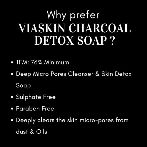 VIASKIN Charcoal Detox Soap, 75 g  