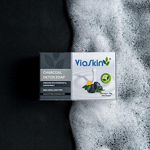 VIASKIN Charcoal Detox Soap, 75 g  