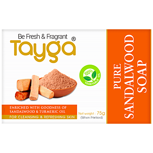 Tayga Pure Sandalwood Soap, 75 g  