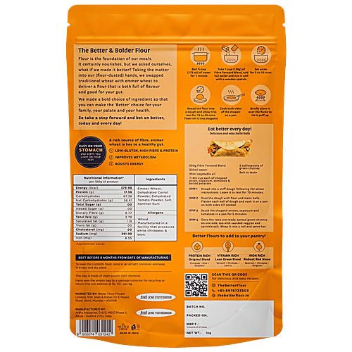 Buy The Better Flour Fibre Forward Blend Flour Emmer Wheat, Carrot