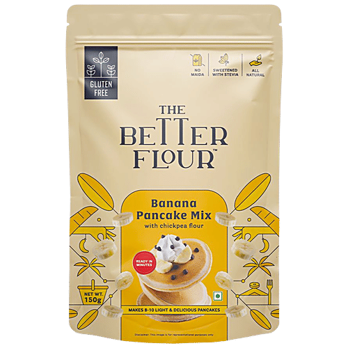 Buy The Better Flour Banana Pancake Mix With Chickpea Flour Online at