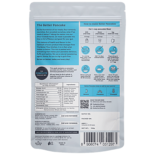 Buy The Better Flour Blueberry Pancake Mix With Chickpea Flour Online