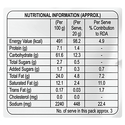 Crax Pasta Crunch Chinese Tadka Puffs, 53 g  