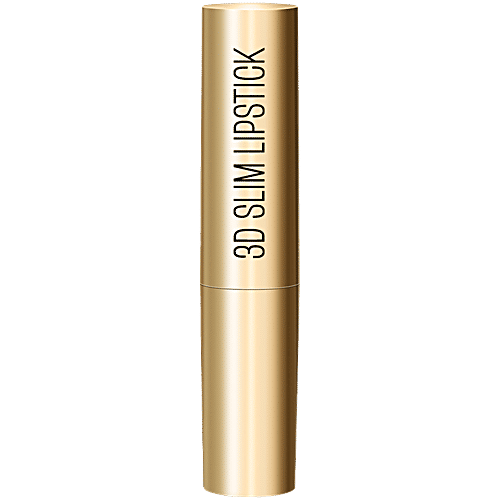 Lakme Unreal 3D Slim Matte Bullet Lipstick, 3.6 g Nude Trip Lightweight Shine