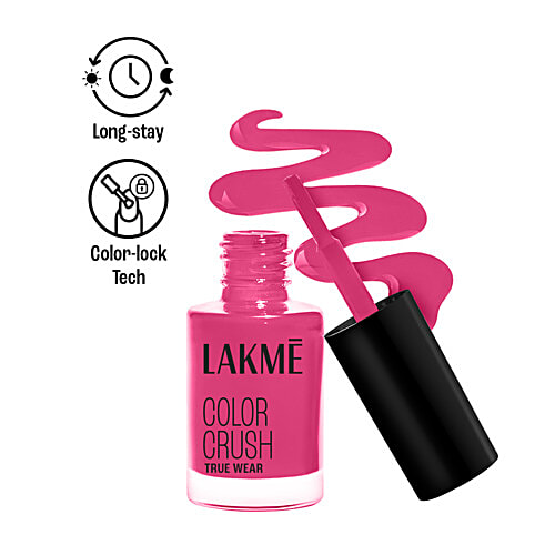 Lakme True Wear Color Crush Nail Paint - Long Lasting & Vibrant, 6 ml Shade 108 