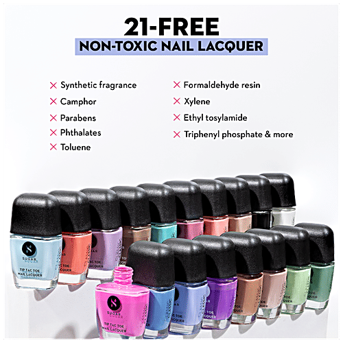 Sugar Cosmetics Tip Tac Toe Nail Lacquer Classic, 9 ml 17 Grays of God 