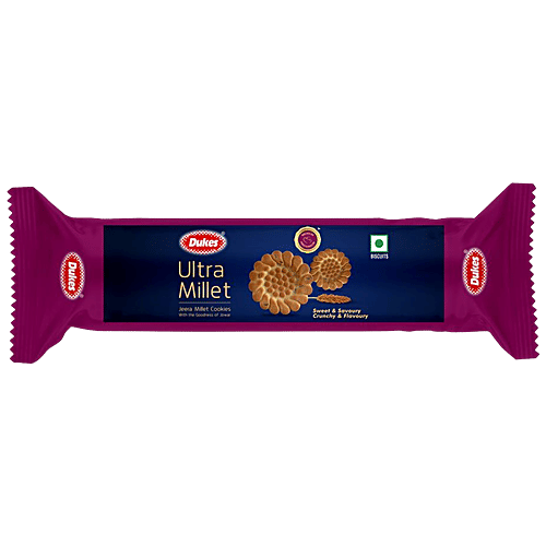 Dukes Ultra Millet - Jeera Millet Cookies, Crunchy, 75 g