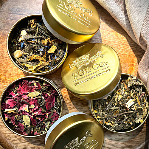 TGL Co. Luxe Gold Tea Gift set, 30 g (2N x 15 g + 1 Tea Infuser)
