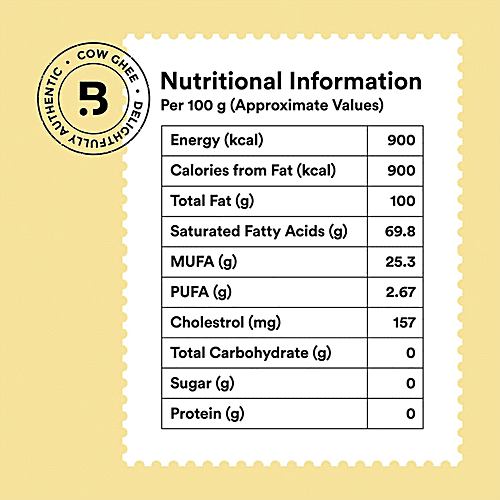 Barosi Cultured Cow Ghee, 1 L  