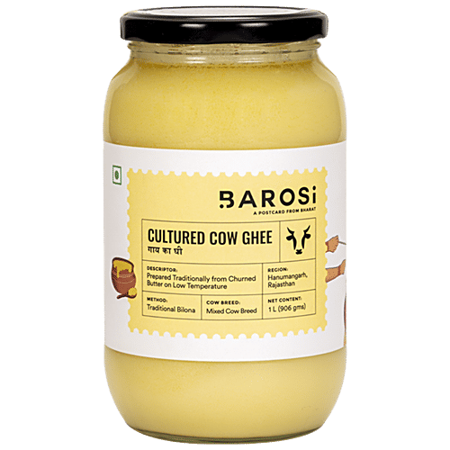 Barosi Cultured Cow Ghee, 1 L  