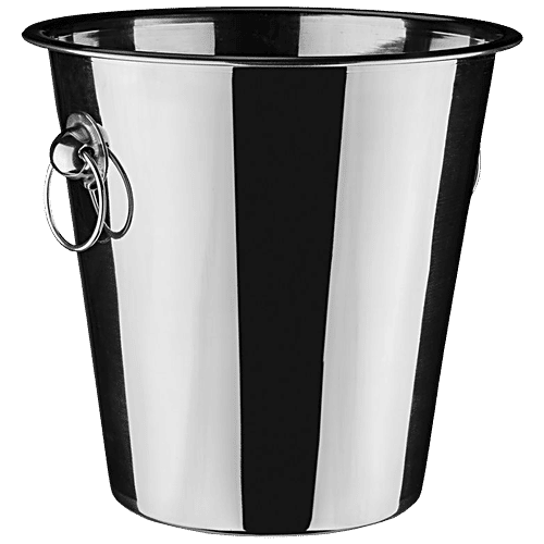 Elephant  Stainless Steel Champagne Bucket With Rings, 4 L  