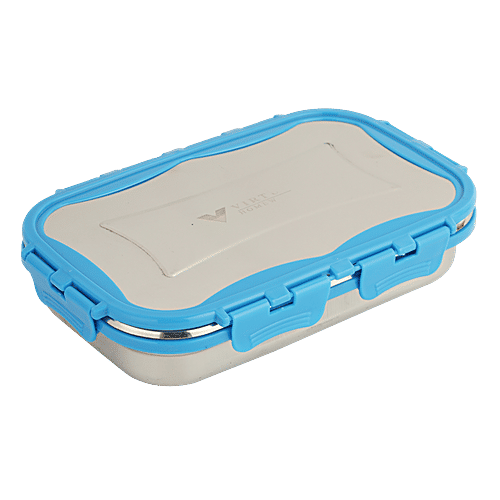 Buy Virtue Signature Stainless Steel Lunch Box Big With Spoon Blue