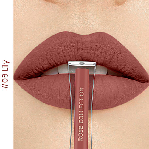 CAL Losangeles Rose Collection Liquid Lip Color, 3 ml Lily 06 Long-Lasting, Super Pigmented, Non-Drying