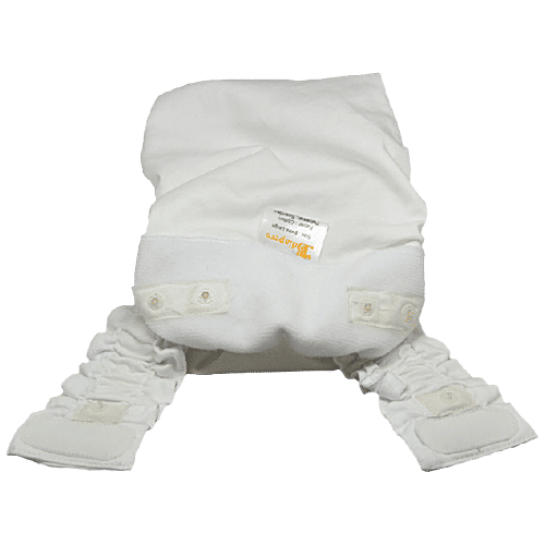 Bdiapers Disposable Baby Nappy Pads - For Washable Cloth Diapers, Medium, 6-12 Months, 30 pcs  Breathable, Chemical Free, No Fragrance & Dye, Self-Sticking