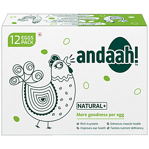 Buy Andaah Eggs Natural + Protein Rich Online at Best Price of Rs 176.7