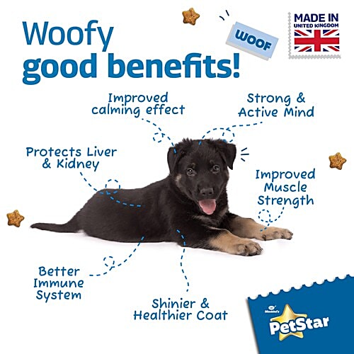 Mankind’s Petstar Dry Dog Food - Milk & Wheat, Puppy, 3 kg  Improves Muscle & Strength, Improves Immunity, Good For Skin & Coat, Protects Liver & Kidney, No Artificial Flavours | Colours | Sugar