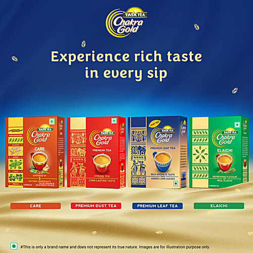 Tata Tea Chakra Gold Premium Leaf Tea, 250 g  With Added Long Leaves For Rich Aroma