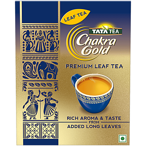 Tata Tea Chakra Gold Premium Leaf Tea, 250 g  With Added Long Leaves For Rich Aroma