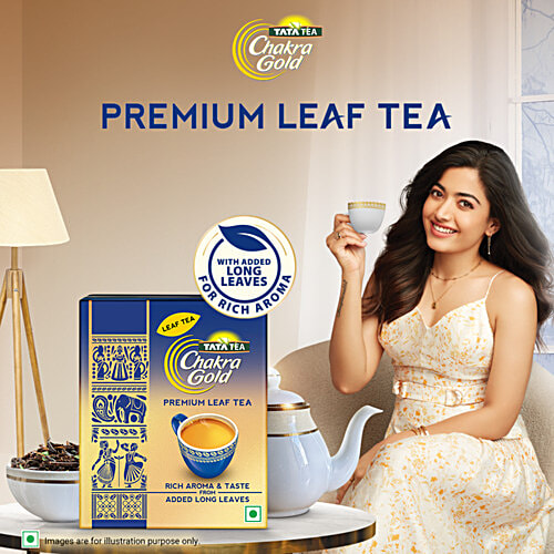 Tata Tea Chakra Gold Premium Leaf Tea, 500 g  With Added Long Leaves For Rich Aroma