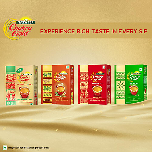 Tata Tea Chakra Gold Premium Leaf Tea, 500 g  With Added Long Leaves For Rich Aroma