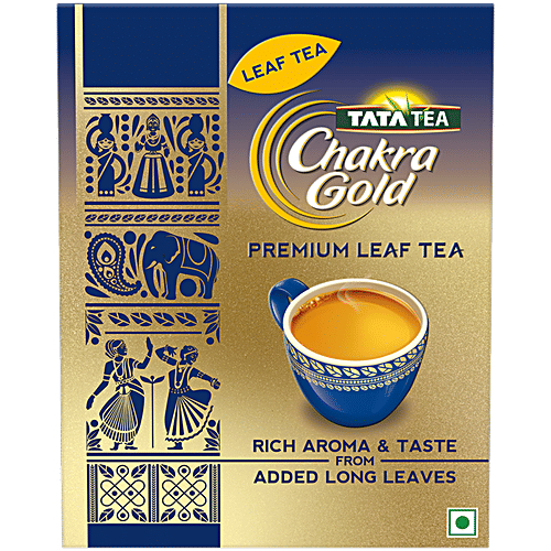 Tata Tea Chakra Gold Premium Leaf Tea, 500 g  With Added Long Leaves For Rich Aroma