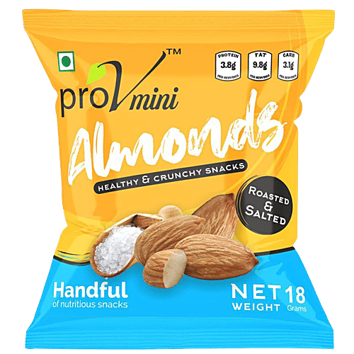Buy ProV Mini Almonds Roasted & Salted Online at Best Price of Rs 19.