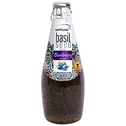 Coolzaa Blueberry Basil Seed Drink, 290 ml  
