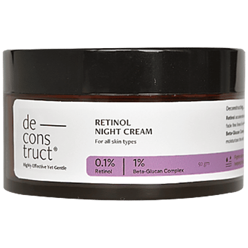 Deconstruct Retinol Night Cream - 0.1% Retinol + 1% Beta-Glucan Complex, 50 g