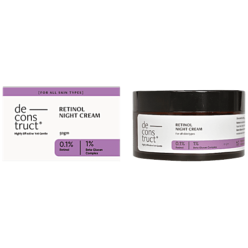 Deconstruct Retinol Night Cream - 0.1% Retinol + 1% Beta-Glucan Complex, 50 g