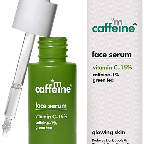 Buy mCaffeine Green Tea Face Serum With Vitamin C 15 Online at Best